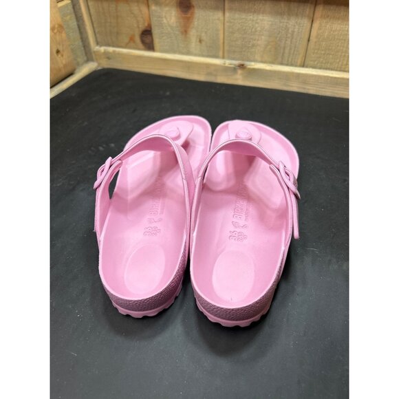 Birkenstock Womens Fondant Pink EVA Gizeh Sandals Size 5 EU 36 Adjustable Strap - Picture 5 of 8